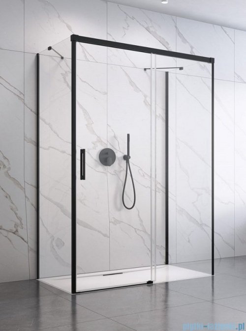 Radaway Idea Black Kdj+s kabina prysznicowa 90x160x90 prawa czarny mat/szkło przejrzyste 10116160-54-01R/387050-54-01L/10117090-01-01