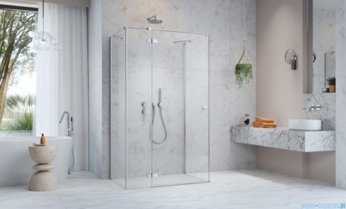 Radaway Fuenta Kdj+S kabina 90x100x90cm lewa chrom połysk szkło przejrzyste 1384050-01-01/1384022-01-01L/1384050-01-01