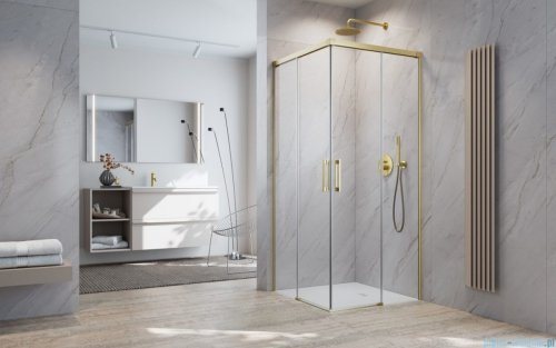 Radaway Idea Kdd Brushed Gold kabina 70x75cm szczotkowane złoto 387065-99-01L/387066-99-01R