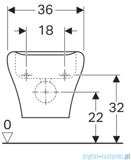 Geberit myDay bidet wiszcy biały 235450600