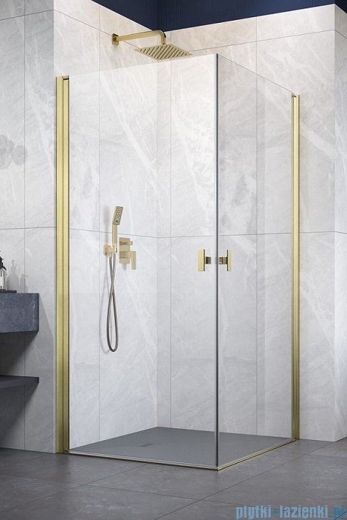 Radaway Nes KDD I Brushed Gold kabina 90x100 szczotkowane złoto 10021090-99-01L/10021100-99-01R