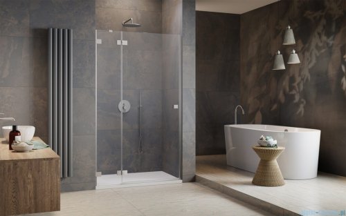 Radaway Essenza Pro Brushed Nickel Dwj drzwi wnękowe 100cm lewe szczotkowany nikiel 10099100-91-01L