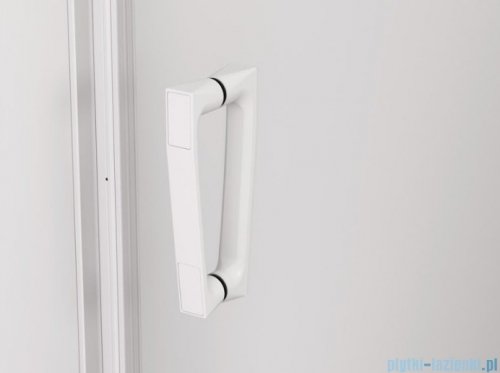 SanSwiss Cadura White Line kabina Walk in 140cm prawa ze ścianką przesuwną profile biały mat CAW2D1400907