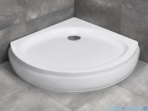 Radaway Patmos B Brodzik półokrągły 90x90 bez obudowy 4T99155-03B 