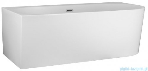 Corsan Intero wanna asymetryczna lewa z półką 160x74 cm biała + syfon E-240LL