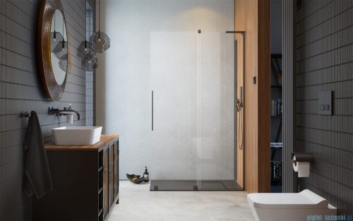 Radaway Furo SL Brushed GunMetal  kabina Walk-in 100x200cm prawa szczotkowany grafit 10306538-92-01R/10110494-01-01