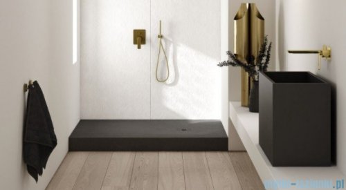 Schedpol Schedline Nonlimits brodzik 80x80cm Black Stone 3ST.N1K-8080/C/ST-M1/C/ST