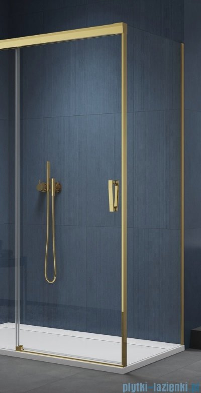 SanSwiss Cadura Gold Line ścianka boczna Cast 75x200cm profile złote CAST0751207