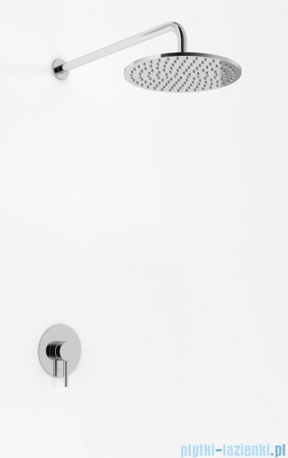 Kohlman Axel zestaw prysznicowy z deszczownicą 40 cm chrom QW220AR40