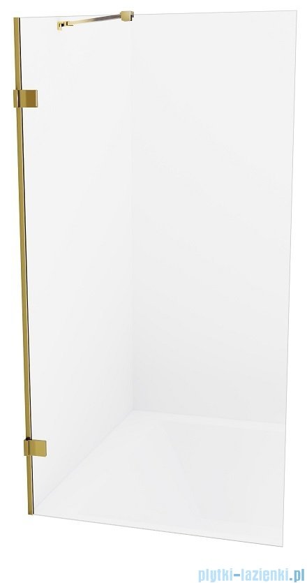 New Trendy Avexa Gold parawan nawannowy z wspornikiem skośnym 90x150 cm przejrzyste EXK-2008