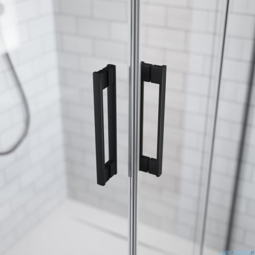Radaway Idea Black 8 Kdd kabina 120x100cm czarny mat/szkło przejrzyste 10370120-54-01L/10370100-54-01R