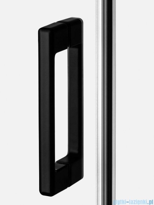 New Trendy Prime Black drzwi wnękowe pojedyncze 110x200 cm lewe przejrzyste D-0318A