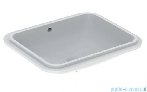 Geberit VariForm Umywalka prostokątna z przelewem 58x49cm szkliwiony spód KeraTect 500.765.00.2
