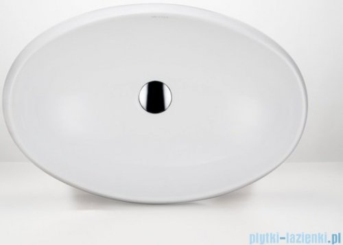 Massi Morina umywalka nablatowa owalna 60x42cm biała MSU-5174