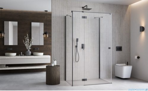 Radaway Essenza Brushed GunMetal Kdj+S kabina 75x120x75cm lewa szczotkowany grafit 1384049-01-01/1385024-92-01L/1384049-01-01