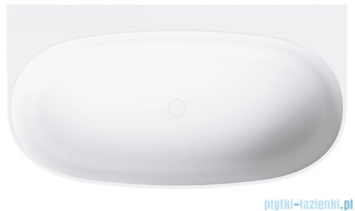 Omnires Valencia M+ wanna przyścienna 158x86 cm biały mat VALENCIAWPBM