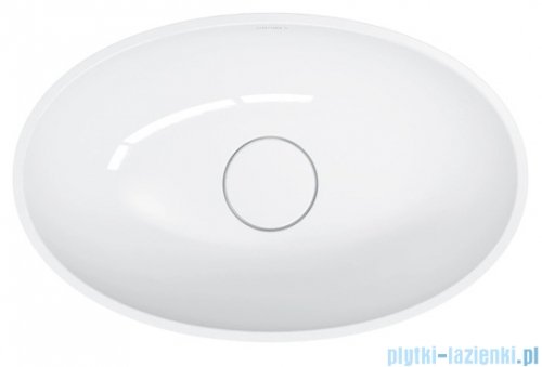 Omnires Shell M+ umywalka nablatowa 50x32 cm biały połysk SHELL500UNBP