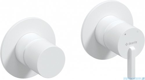 Deante SILIA Bateria prysznicowa z przełącznikiem natrysku - pozioma bianco BQS_A46P