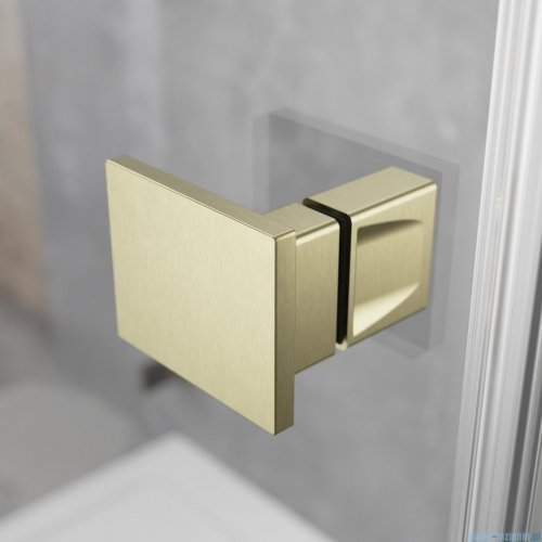 Radaway Essenza Pro Brushed Gold Dwj drzwi wnękowe 80cm lewe szczotkowane złoto 10099080-99-01L
