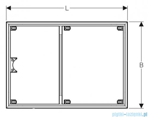 Geberit Rama instalacyjna do prysznica bezbrodzikowego Setaplano 170x80cm 154.469.00.1