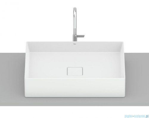 Roca Terra umywalka nablatowa 51x36 cm prostokątna Fineceramic biała powłoka SUPERGLAZE A32787ZS00