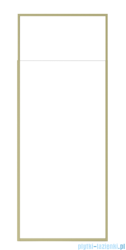 Besco Icon Gold 120x200cm kabina walk-in Złoty połysk/szkło  przejrzyste ICG-120-200C