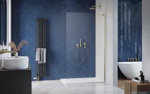 Radaway Modo SL II Brushed Gold kabina Walk-in 95x200 prawa szczotkowane złoto 10319095-99-01R