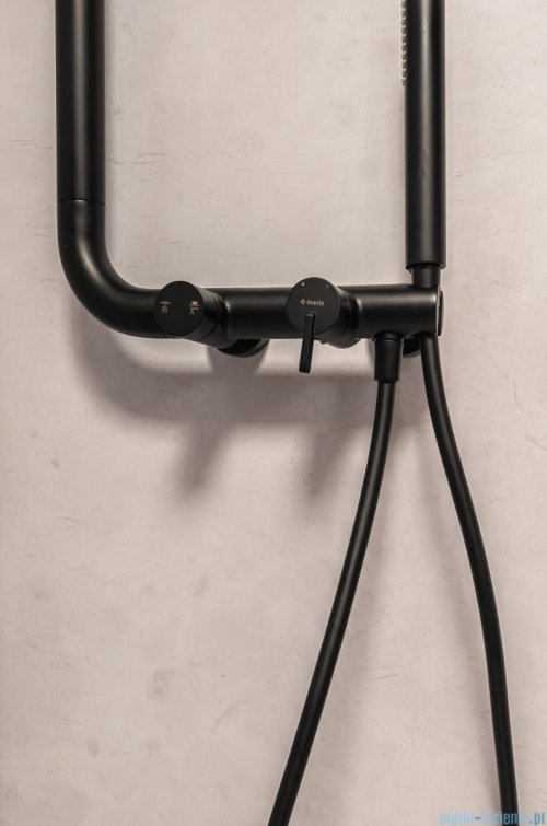 Deante Silia Deszczownica z baterią prysznicową nero NQS_N4XM