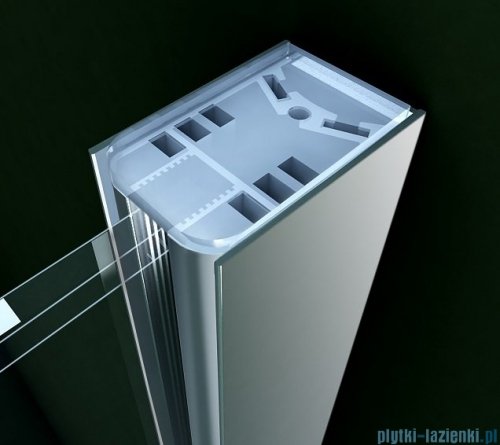Clusi Ares kabina Walk-in z ścianką boczną 140x200 cm lewa przejrzyste 3329ARE140L