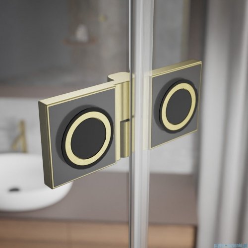 Radaway Essenza Pro Brushed Gold Kdj kabina 100x110cm lewa szczotkowane złoto 10097100-99-01L/10098110-01-01