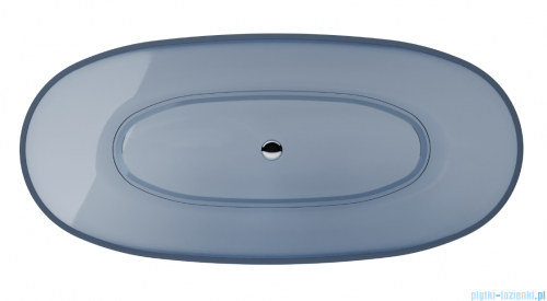 Besco Mexa Blue Wave 170x78 cm wanna wolnostojąca + syfon Klik-Klak Chrom #WAM-170-BWC