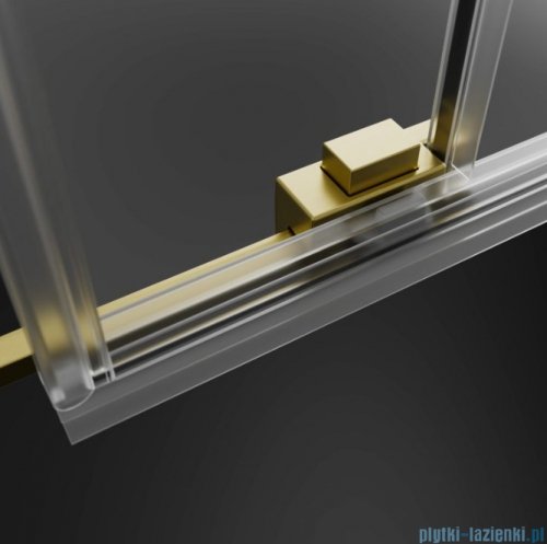 Radaway Idea 6 DWJ Brushed Light Gold drzwi wnękowe 120cm lewe szczotkowane jasne złoto 387016-98-01L