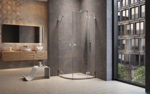 Radaway Essenza Pro Brushed Nickel Pdd kabina 100x90cm szczotkowany nikiel 10095100-91-01L/10095090-91-01R