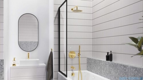 Excellent Pi wylewka wannowa ścienna 185 mm grafit szczotkowany AREX.1242AB