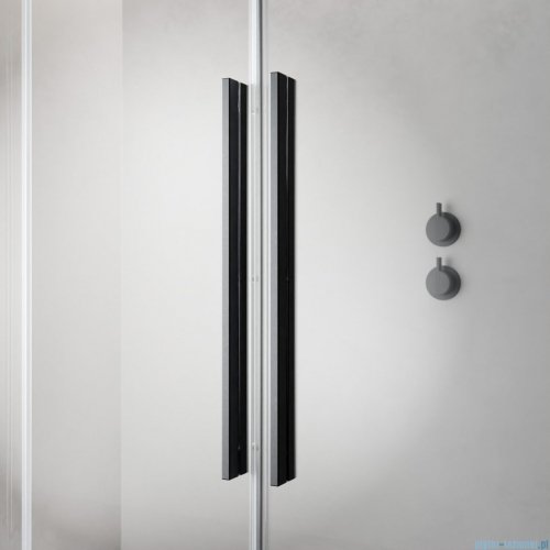 Radaway Furo Brushed GunMetal  kabina Walk-in 100x200cm prawa szczotkowany grafit 10106538-92-01R/10110494-01-01