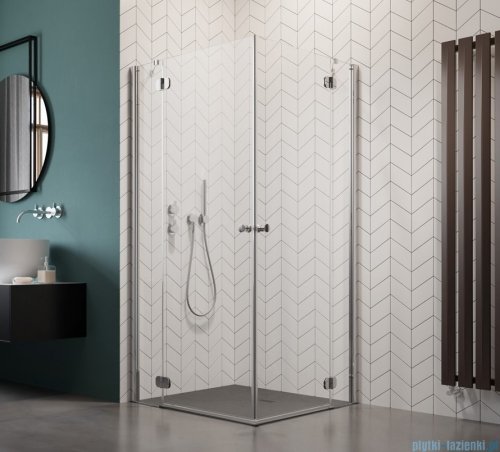 Radaway Torrenta Kdd Kabina prysznicowa 100x90 szkło przejrzyste + brodzik Doros D + syfon 32275-01-01N