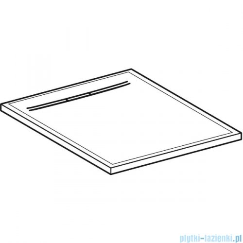 Geberit Sestra brodzik 80x80cm grafit 550.292.00.2