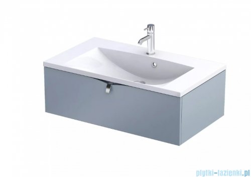 Oristo Siena szafka podumywalkowa wisząca 80x25x45cm szaroniebieski mat OR45-SD1S-80-16