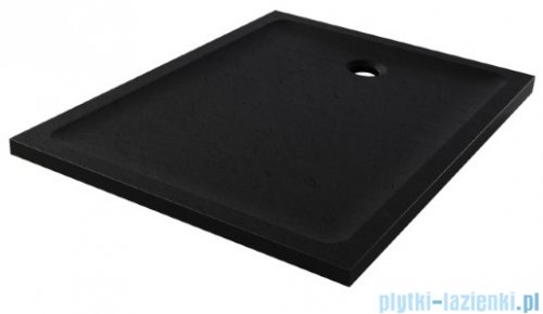 New Trendy Mild Stone Brodzik akrylowy prostokątny 90x100x4,5 cm czarny B-0596