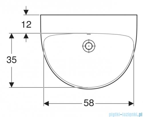 Geberit Selnova Umywalka 65x50cm 500.297.01.2