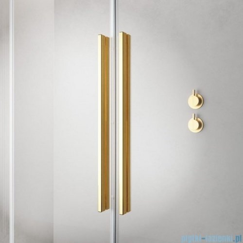 Radaway Furo Gold  Kdj kabina 100x70cm prawa szkło przejrzyste 10104522-09-01R/10110480-01-01/10113070-01-01