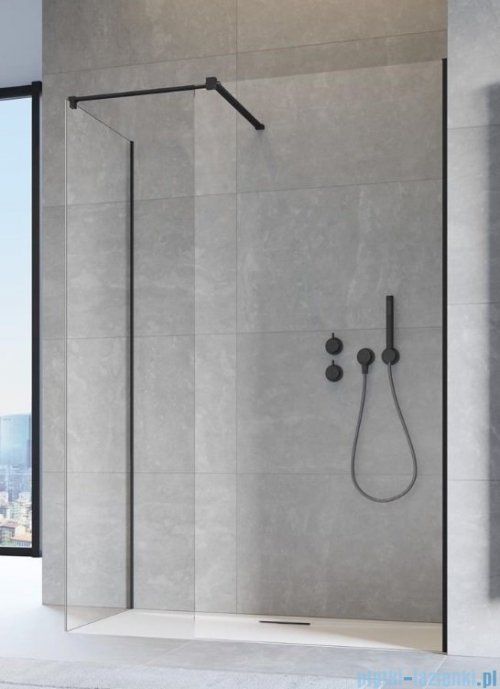 Radaway Modo New Black III kabina Walk-in 65x80x200 szkło przejrzyste 389065-54-01/389084-54-01/389000-54
