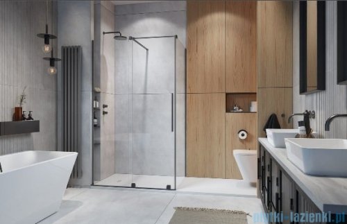 Radaway Furo Kdj Brushed GunMetal kabina 90x120cm lewa szczotkowany grafit 10104472-92-01L/10110430-01-01/10113120-01-01