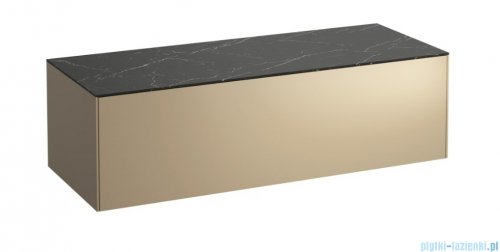 Laufen SONAR szafka pod umywalkę 117x45 cm Złoty lakierowany/Czarna Marquina H4054200341401