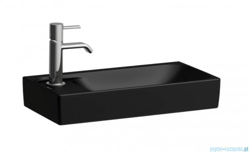 Laufen Meda umywalka ścienna lewa 46x23cm czarny mat  H8151147161131