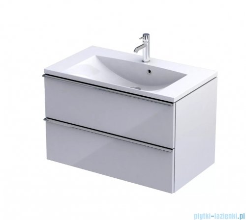 Oristo Etna szafka podumywalkowa wisząca 80x50x45 biały połysk OR52-SD2S-80-1
