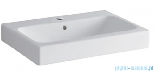 Geberit iCon Umywalka ścienna z otworem na baterię z przelewem 60x48 cm KeraTect 124060600