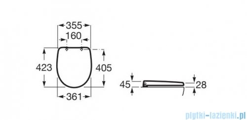 Roca Victoria deska WC compacto Supralit A801E60001
