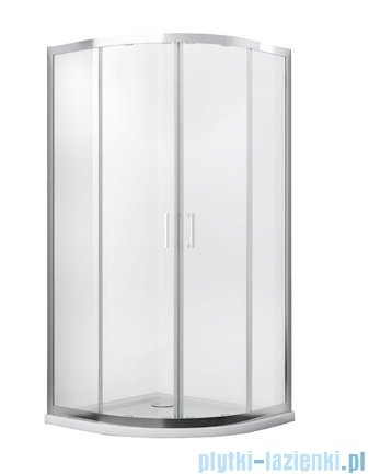 Besco Modern kabina półokrągła 80x80x185cm grafit MP-80-185-G