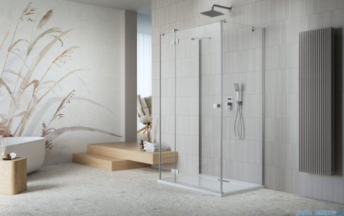 Radaway Essenza Brushed Nickel Kdj+S kabina 100x90x100cm lewa szczotkowany nikiel 1384052-01-01/1385020-91-01L/1384052-01-01